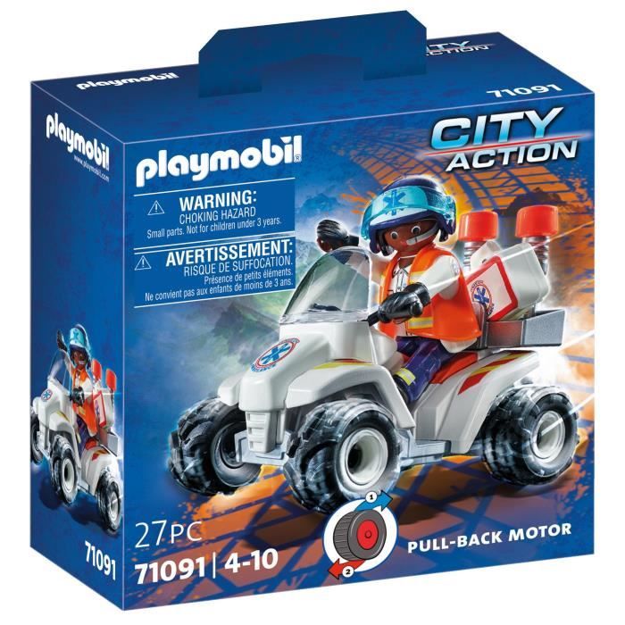 PLAYMOBIL - 71091 - Secouriste et quad - Accessoires de secours - Mixte -  Plastique - Cdiscount Jeux - Jouets