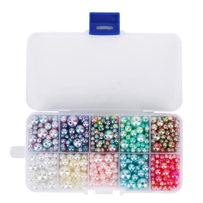 Bijoux à Bricoler Soi-même Collier Perles Perles Rondes Faites à La Main Pour La Décoration De