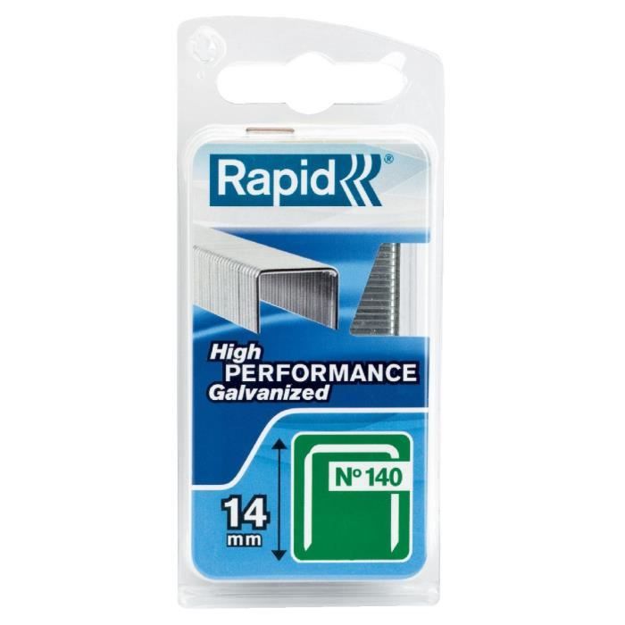 Rapid Agrafes galvanisées N°140/16mm (boîte de 2000) - vue 1