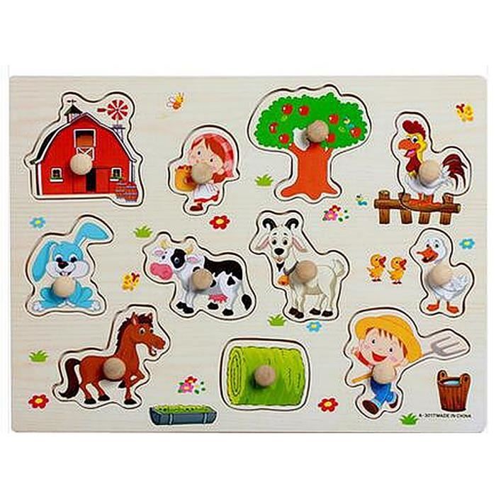 Puzzle en bois animaux