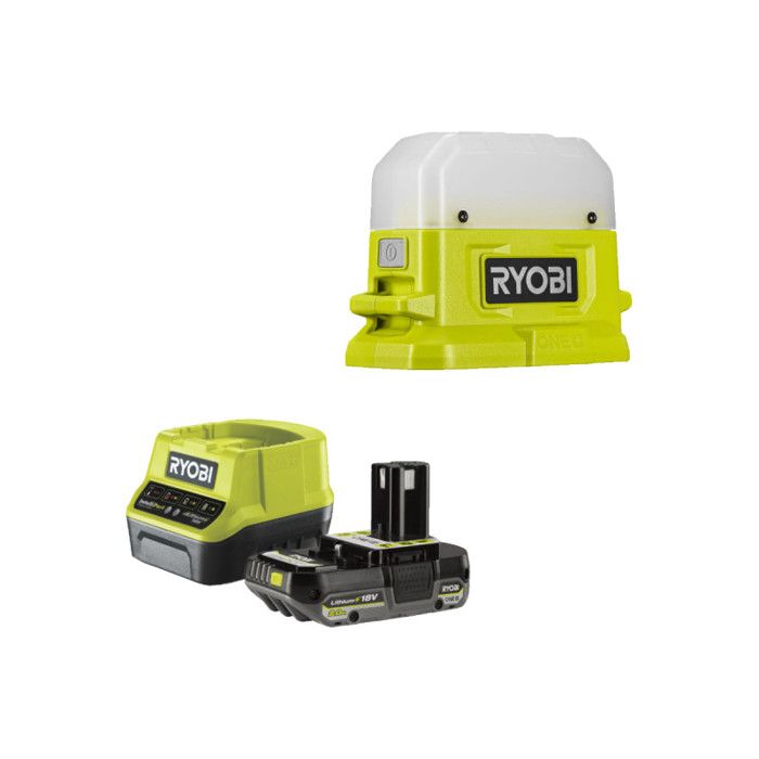 Pack RYOBI Lanterne LED RLC18 0 18V One+ 500 Lumens 1 batterie 2.0Ah 1 chargeur rapide RC18120 120 - vue 5