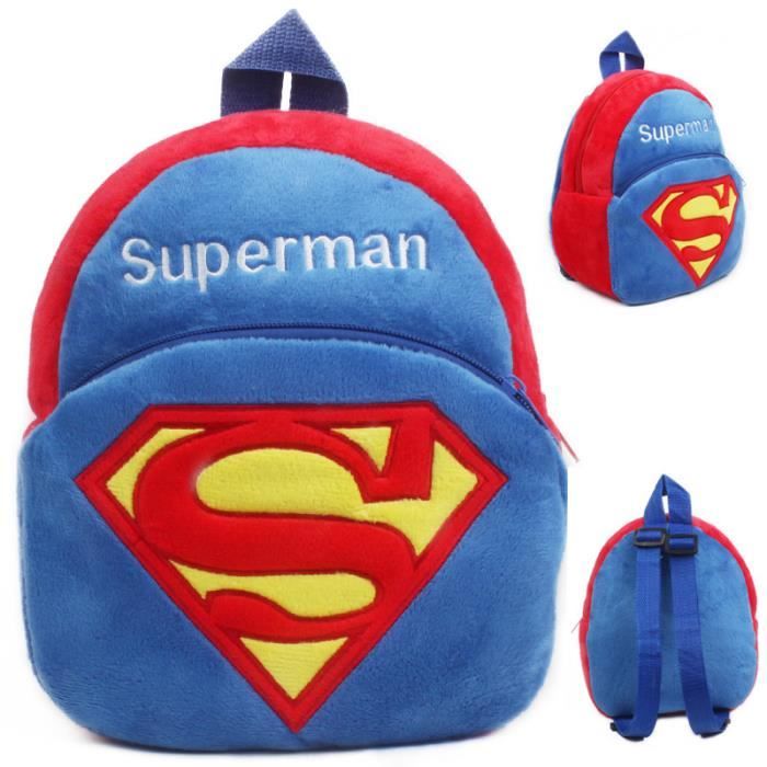 Superman Cartoon enfants jouets en peluche sac dos mini cadeaux