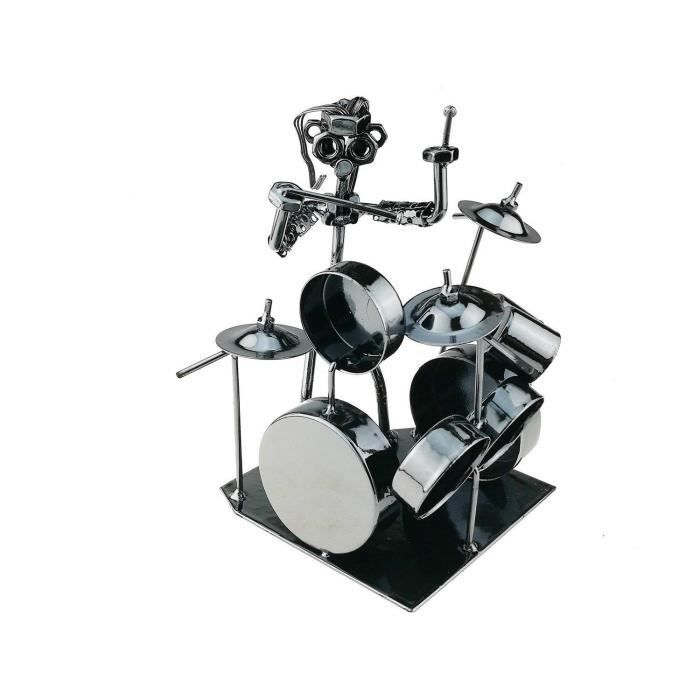 M3608 Statue De Batteur Moderne En Metal Pour La Maison Le Bureau La Decoration D Anniversaire Achat Vente Statue Statuette Soldes Sur Cdiscount Des Le Janvier Cdiscount