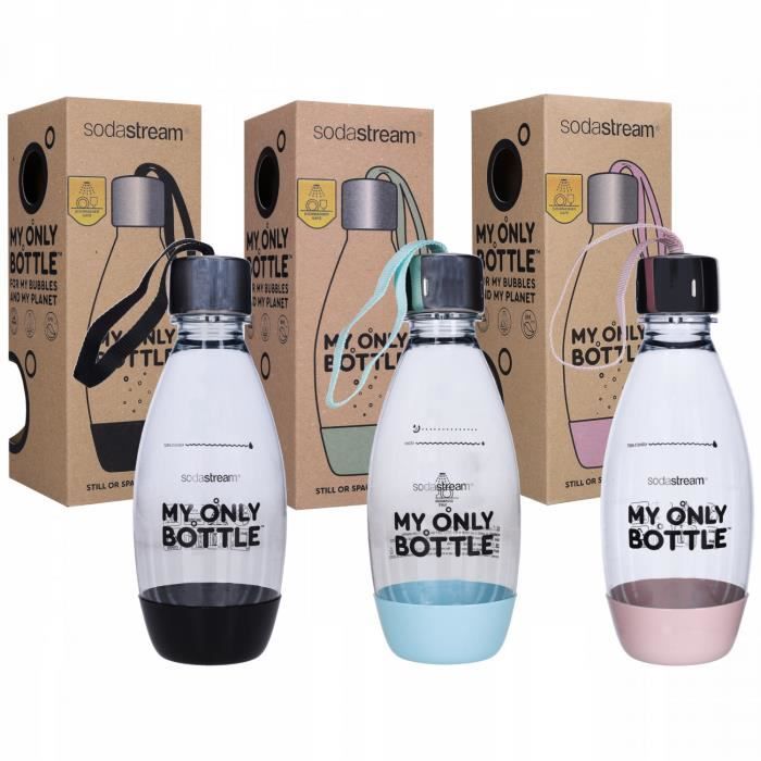 Bouteille pack 3 bouteilles bulles de couleurs Sodastream