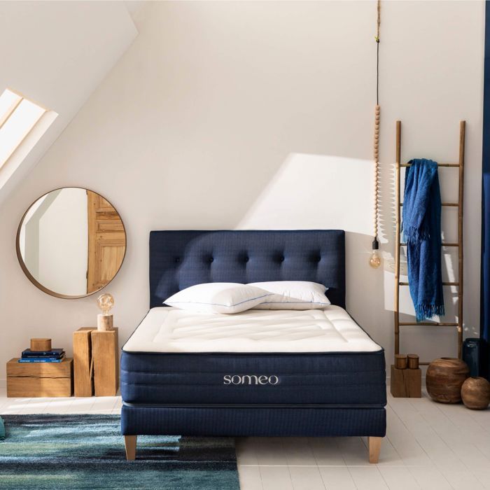 Matelas ressorts latex et mémoire de forme Rêve 700 - SOMEO 90x200 - Blanc - Garantie 7 ans - Someo Matelas ressorts latex et mémoire de forme Rêve 700 - SOMEO 90x200 - Blanc - Garantie 7 ans - Someo