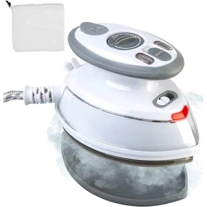 Fer à Repasser De Voyage Challenge Blanc – 1000W – Pratique Et Compact