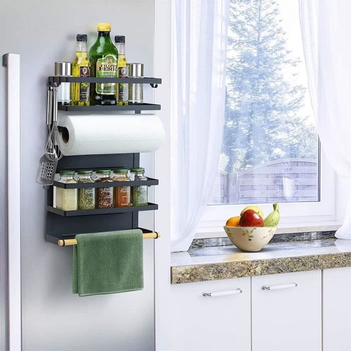 WENKO Etagère magnétique frigo, réfrigérateur, a…