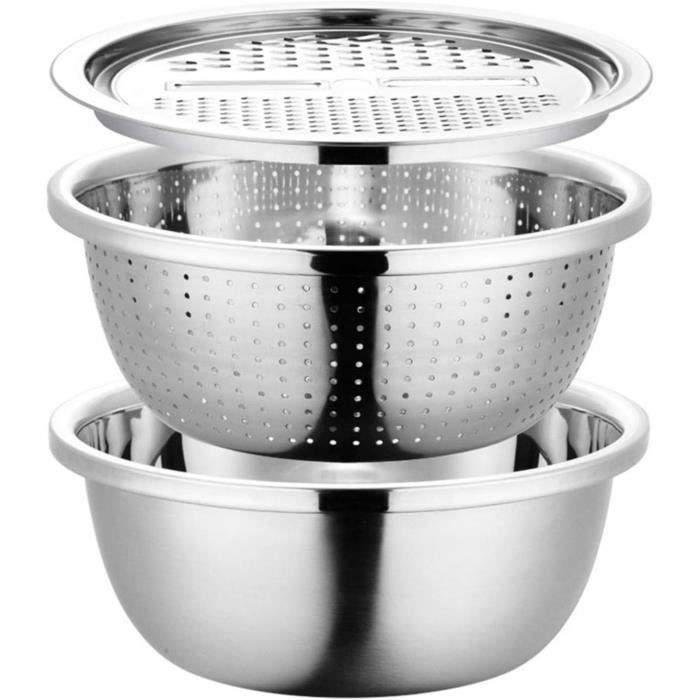 Râpe Multiusos Acier Inoxydable – 26x6 Cm – Manche ABS – Passe Au Lave-Vaisselle