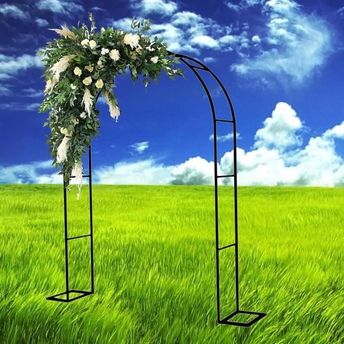 Arche Jardin Métal Relaxdays 240 Cm – Support Plantes Grimpantes Rosiers Clématites Vert Élégant