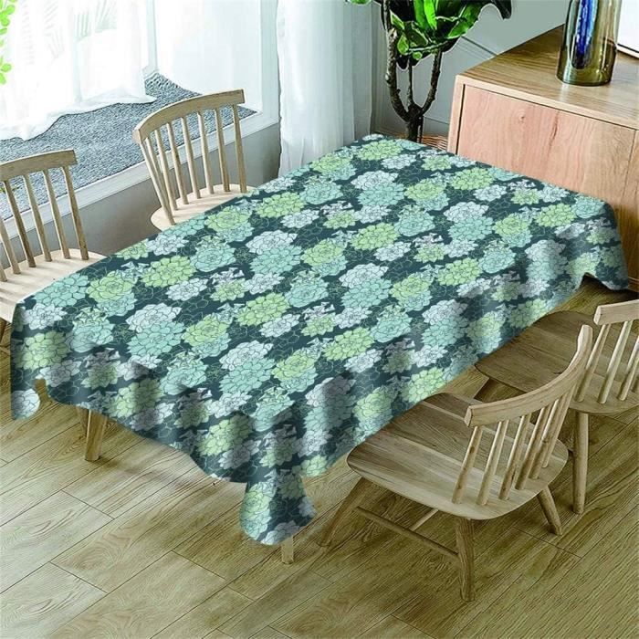 Nappes Rectangulaires Anti Taches, 3D Plume Plumage Imprimé Nappe Imperméable Anti-Salissure Lavable Pour Decoration Ménage Cuisine Jardin Picnic Exterieur (Jaune,140x160cm