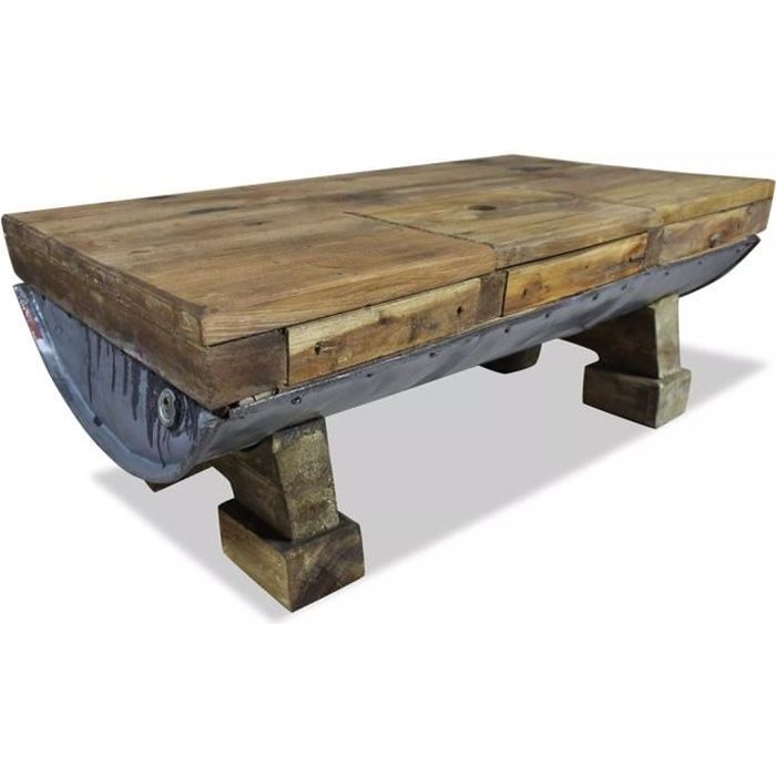 Table Basse Fer Bois Achat Vente Pas Cher