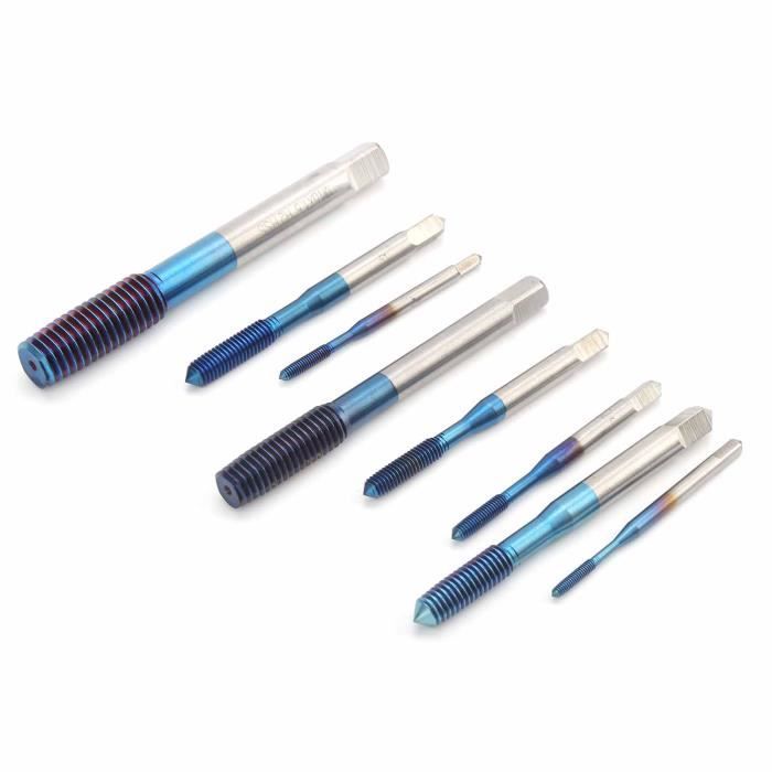 Lot De 5 Goujons D'assemblage Métrique Bleus M8x50mm - Acier, Pointe Plate - Référence UST204925