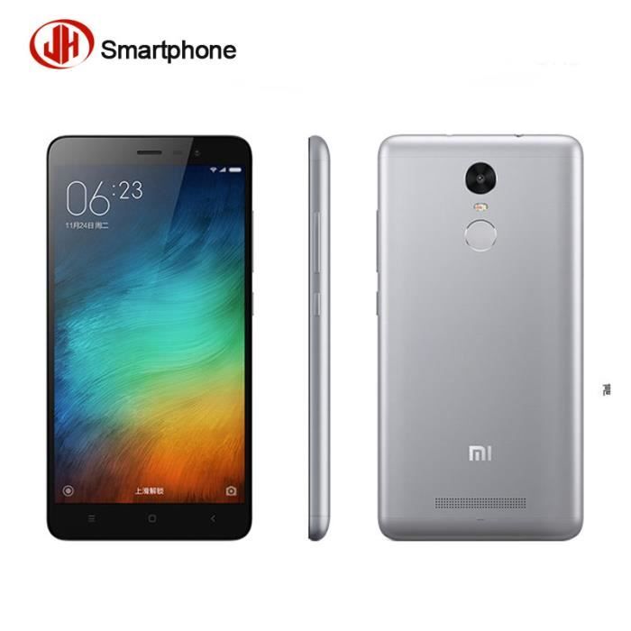 Xiaomi Redmi Note 3 32 Go Pro Gris 5,5 pouces FHD Snapdragon 650 16MP Caméra 4G LTE Fingerprint