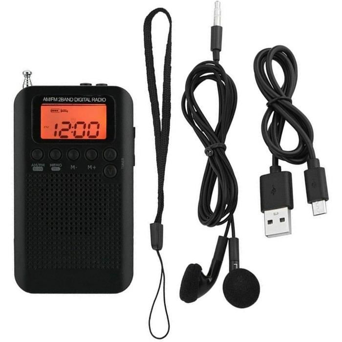Radio Portable Energy Sistem - AM/FM Avec écouteurs, Piles AAA Et Indicateur De Syntonie | Compacte Et Légère - 5
