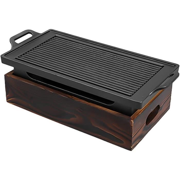 Gril BBQ Portable Sans Fumée Au Charbon De Bois - Style Japonais/coréen, Antiadhésif, Dimensions 37x20x16 Cm - 9