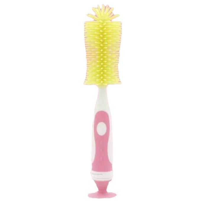 Voyage Goupillon Biberon Ensemble, Comprenant Brosse à Biberon Portable En Silicone Bleu
