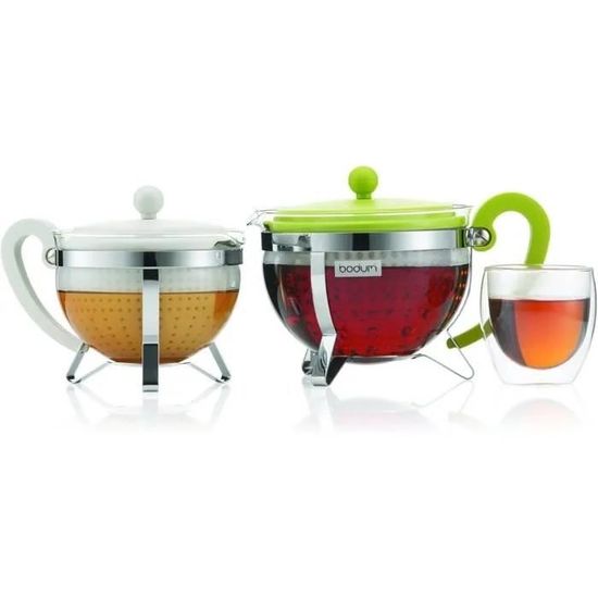 Théière Bodum Chambord 1,3 L - Cuivre Avec Tamis Inox Pour Infusion Parfaite