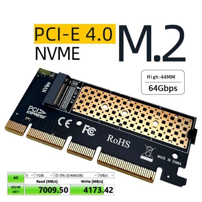 Adaptateur M.2 SSD NVME vers PCI e NVME, carte PCI express x4 x8
