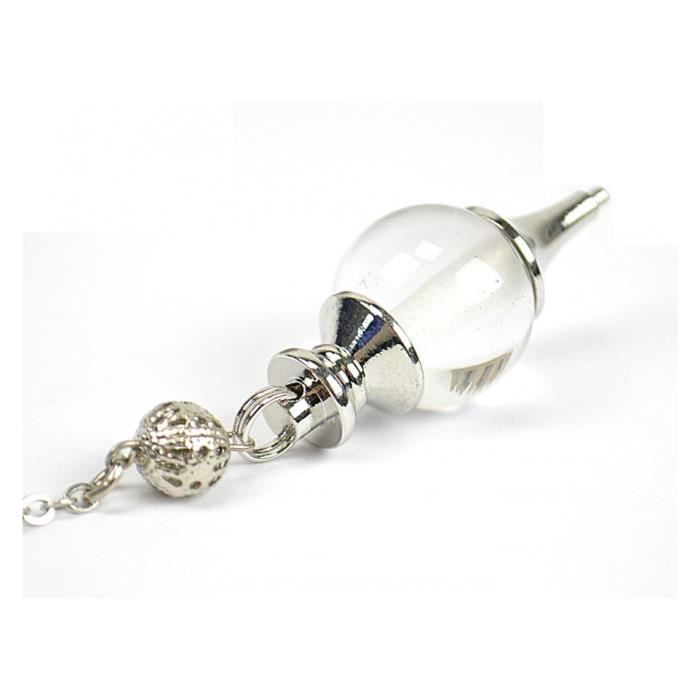 Pendule En Cristal De Roche De 4cm - Pour Radiesthésie Et Divination - Neuf Avec étiquette