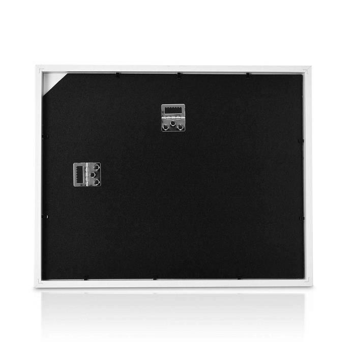 Bomoe Multi Cadre Photo pêle-mêle Mural - pour 3 Photos (3X 13x18cm) -  Dimension : 52x25x2,5cm - Noir - Décoration Murale - Cdiscount Maison