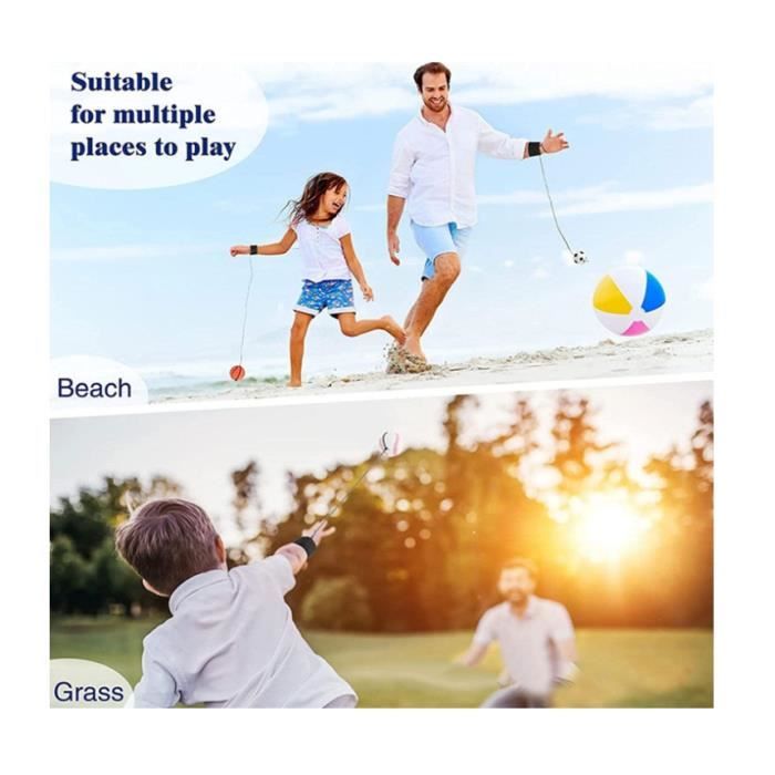 Nordivar - Balle De Retour De Poignet Avec Cordon - Pack De 4 Pour Exercices De Poignet Et Peche Nordivar - Balle De Retour De Poignet Avec Cordon - Pack De 4 Pour Exercices De Poignet Et Peche