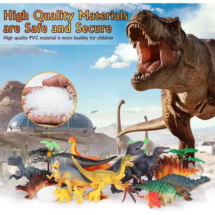 6pcs de jouets en plastique dinosaures colorés pour enfants 6pcs de jouets en plastique dinosaures colorés pour enfants