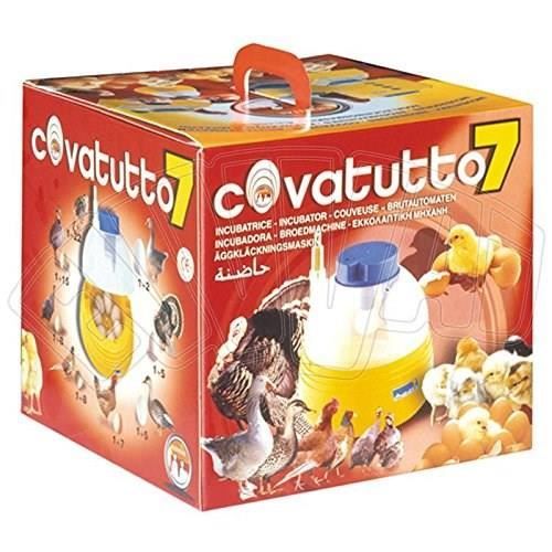Incubateur Œufs Covatutto 7 | Pour Poules, Canards, Cailles... | Bac D'Eau Intégré | Thermostat Électronique
