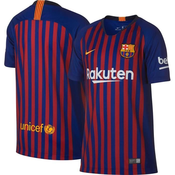 Maillot de foot 2018/19 FC Barcelone Domicile - Bleu et Rouge - Taille :  Enfant - Cdiscount Sport