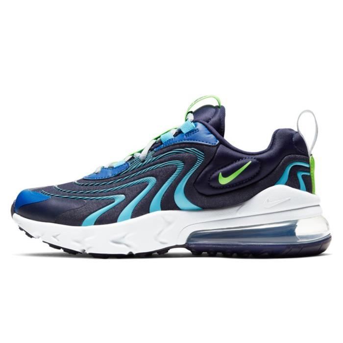 Chaussure enfant Nike Air Max 270 React ENG Noir Synthetique Lacets Noir Cdiscount Chaussures