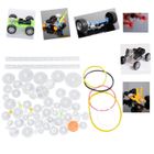 26 pièces engrenages de broche en plastique ensemble Haft moteur boîte de vitesses pièces de bricolage engrenage de réduction roues dentées engrenages