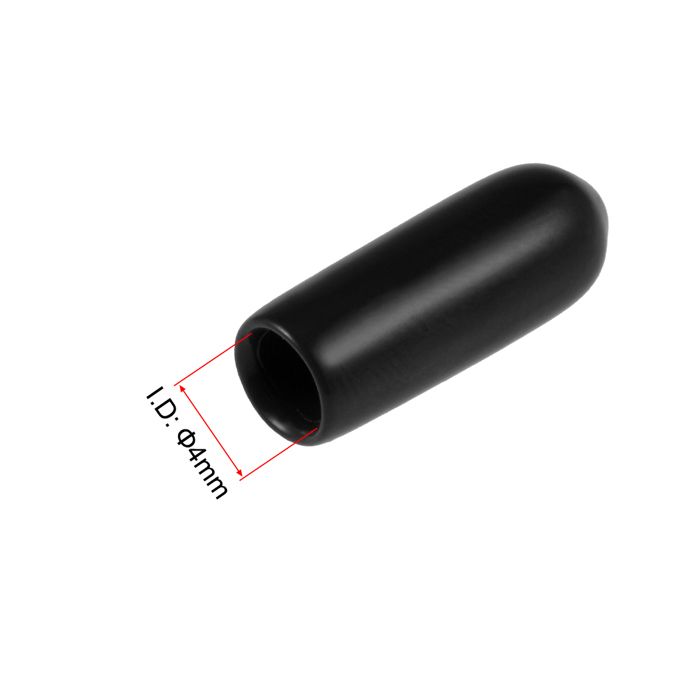 Lot De 10 Embouts Caoutchouc Noir 38mm (1 1/2") Pour Vis - Marque Uxcell - Neuf
