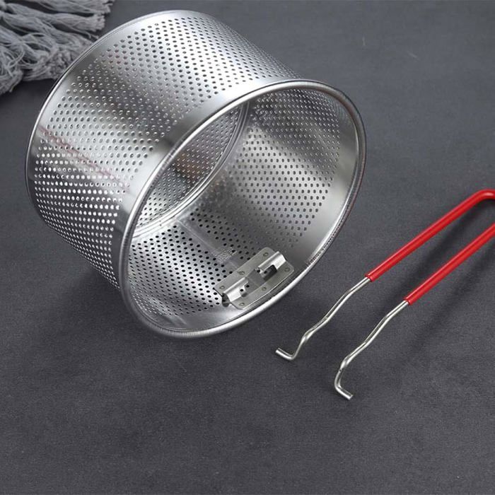 Passoire à Pâtes En Acier Inoxydable Avec Poignée Amovible - Lot De 2 - Égouttage Direct Sur La Casserole, Cuisson Vapeur