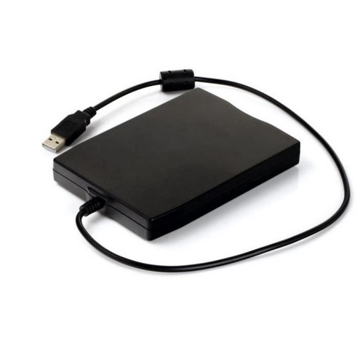 Lecteur de disquette 31/2 Externe - USB - Noir