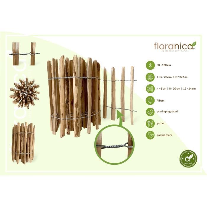Bordure De Jardin En Bois Imprégné - Rouleau 100x15 Cm, Anthracite - Piquets Intégrés, Facile à Poser