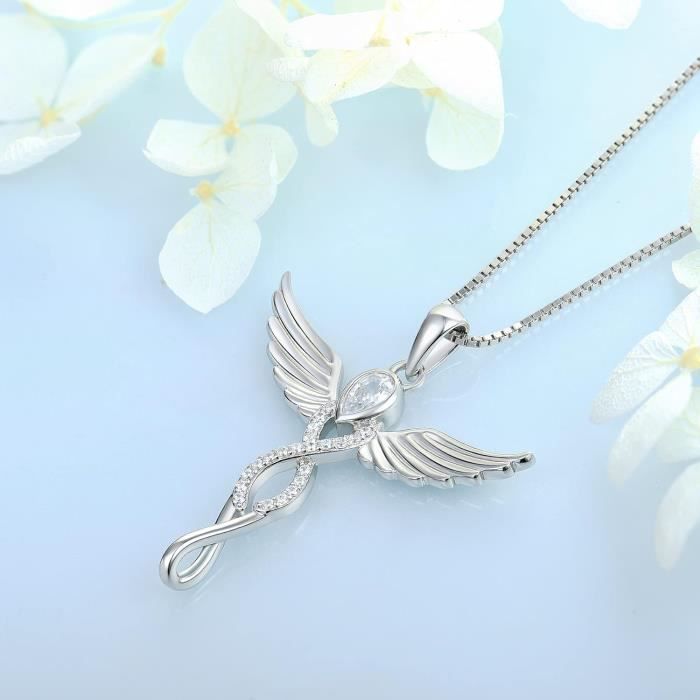 Jusqu'à 83% Collier avec pendentif ange gardien