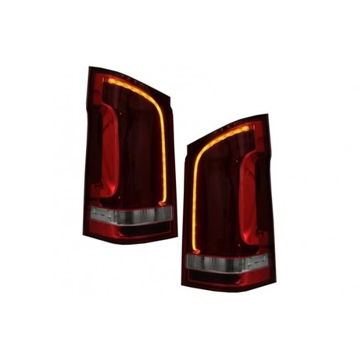 Réflecteurs Pare-chocs Arrière Pour Vito W447 (2014-2020) – Lot De 2, Rouge – Pièces De Remplacement