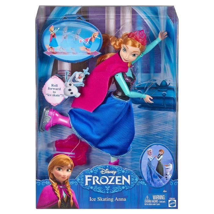 Barbie elsa qui patine reine des neiges