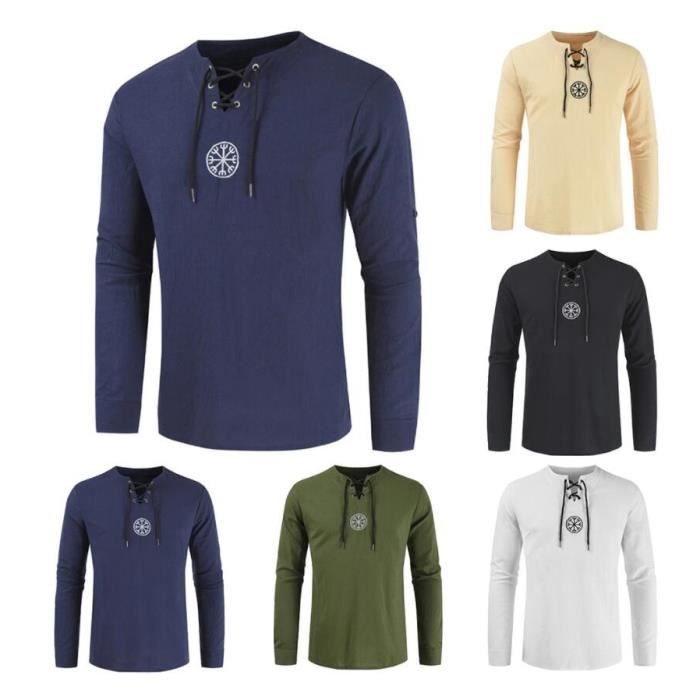 Chemise Manches Longues Homme, Vert Argile Rayée, Coton | SERGE BLANCO