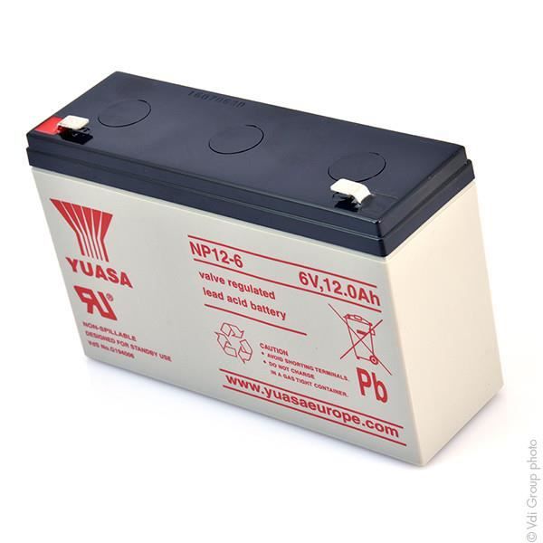 Batterie plomb AGM NP12-6 6V 12Ah YUASA - Batterie(s) - Cdiscount  Informatique