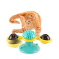 Cocopar jouet pour chat moulin à vent jouet tourbillonnant  pour chat drôle jouet pour chat scratching tickle bleu-3