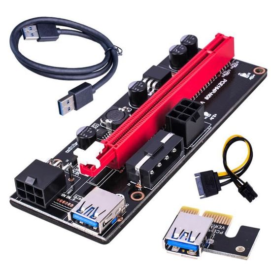 Adaptador De Tarjeta Gráfica Riser Extender Usb3.0 Pci-e | Cuotas sin