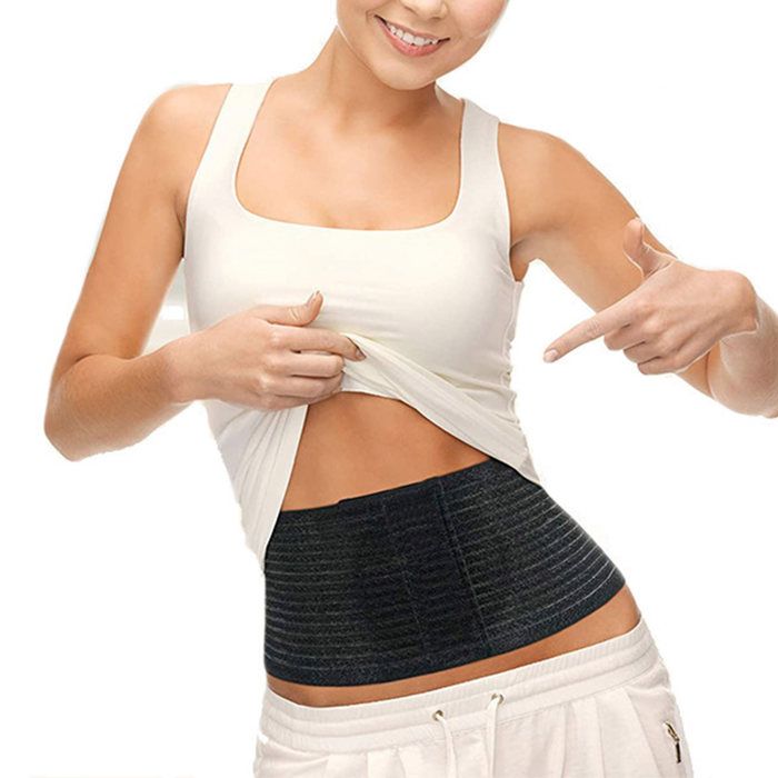 Ceinture De Soutien Pour Hernie Ombilicale - Noire, Coton, Réglable, Compression Douce - Neuf