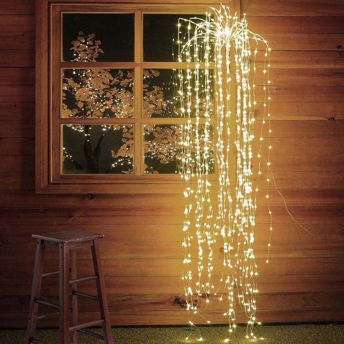 Guirlande Lumineuse USB Pour Sapin De Noël - 2m, 200 LED, IP44 étanche, 8 Modes, Blanc Chaud - Intérieur/extérieur