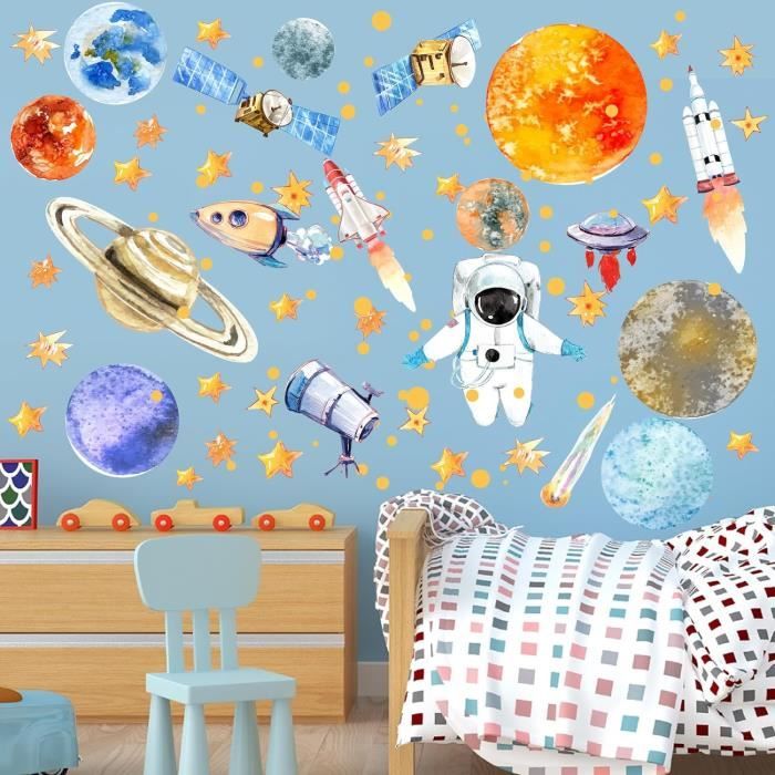 Autocollants Lumineux Planètes Étoiles Phosphorescentes Lumineuses  Astronaute Stickers Muraux Décoration Plafond Galaxie Fluorescent  Autocollant pour Enfants Fille Garcon Chambres Vert : : Bébé et  Puériculture