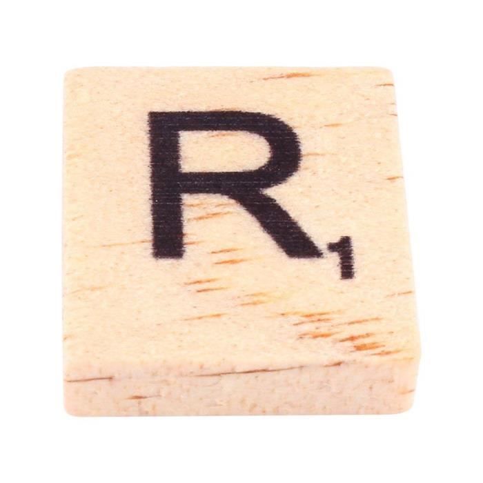 Lot De 100 Lettres Scrabble En Bois - Alphabet De A à Z - Pour Jeux, Déco, Mariage, Bricolage
