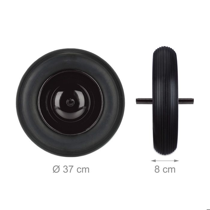 Lot De 2 Chambres à Air Pour Brouette - Taille 3,50/4,00-6 - Valve Auto TR13 Droite - Charge Max 170 Kg - Der Kleine Handwerker