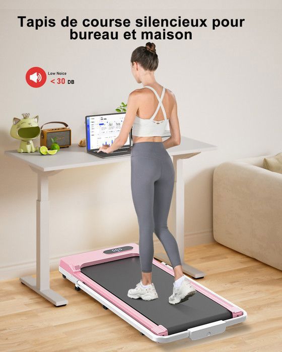 NOVONOVA Tapis De Course Pliable Motorise Silencieux, Tapis De Course, Avec 15 Programmes, Tapis