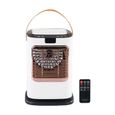 Lot de 1 Climatiseur Portable Ventilateur Bureau 1300ml 6 Vitesses Silencieux Évaporatif Brumisation Personnel VITDIPY
