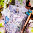 LAN 200 Feuilles Scrapbook Papier Décoratif Fleurs Plantes Pour Diy Arts Crafts-0