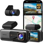 SMARTAI BOTSLAB 360 Dashcam 2.45" IPS - Double Caméra de Voiture GPS 4K avec WiFi, avec Carte SD 64 Go, Vision Nocturne, Grand Angle 170°